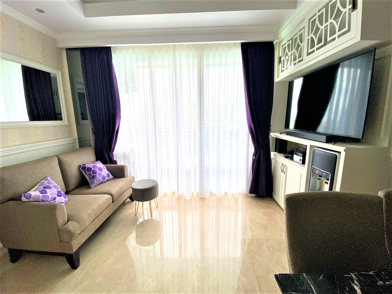 PRIVATE LIFT-JUAL Apartment Menteng Park Tipe 2 KT-60 m2-Fully Furnished